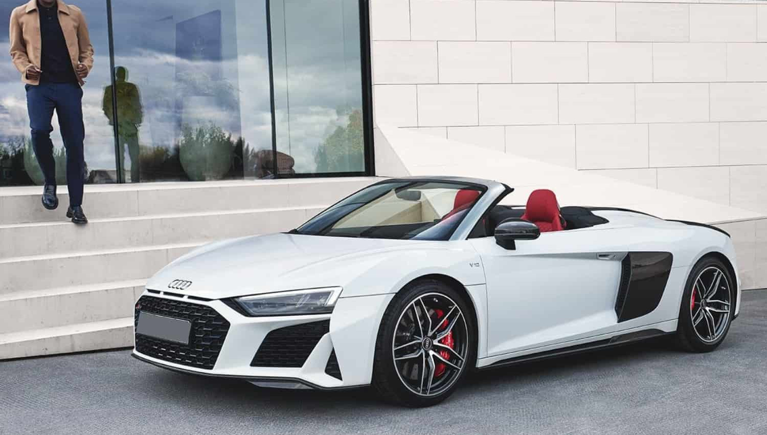 Audi R8 Spyder blanco