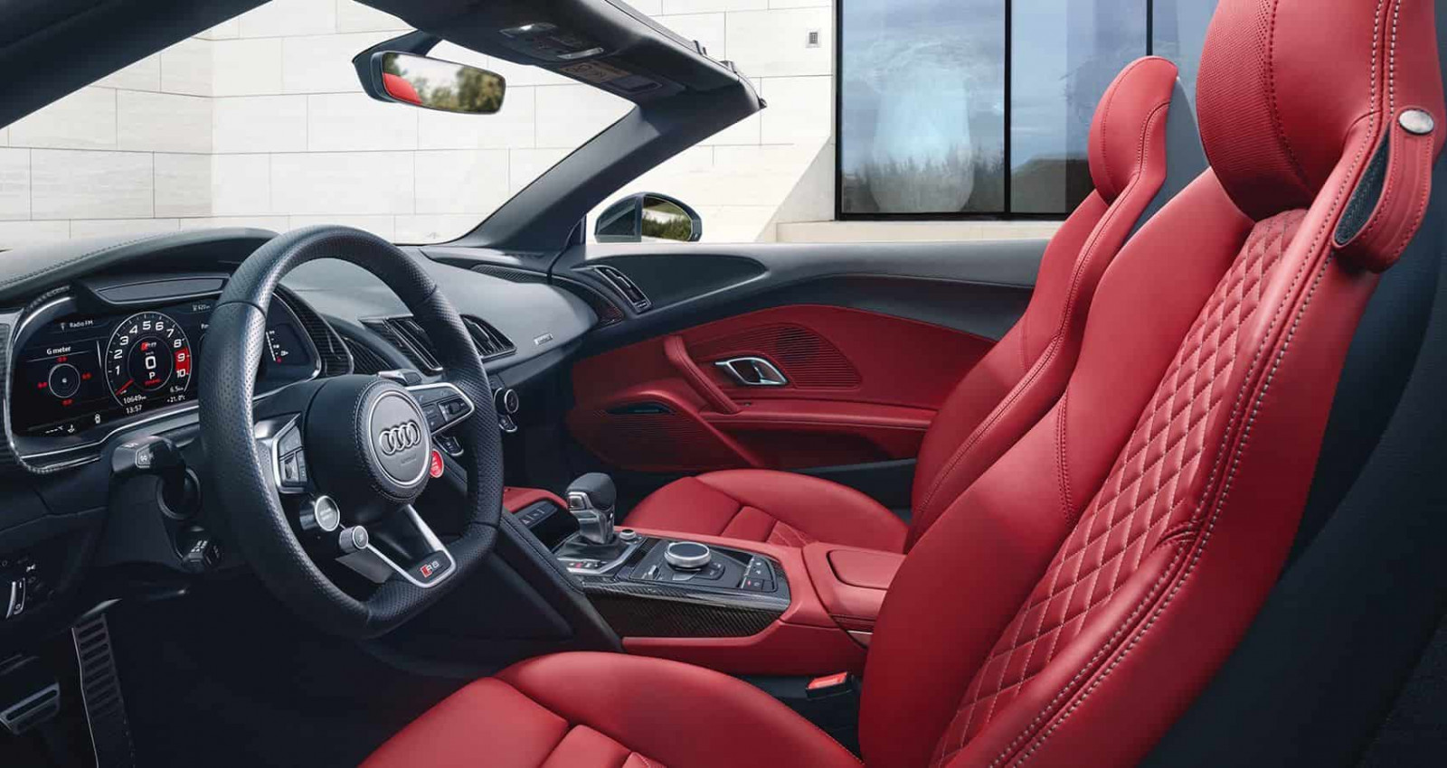 diseño interior Audi R8 Spyder